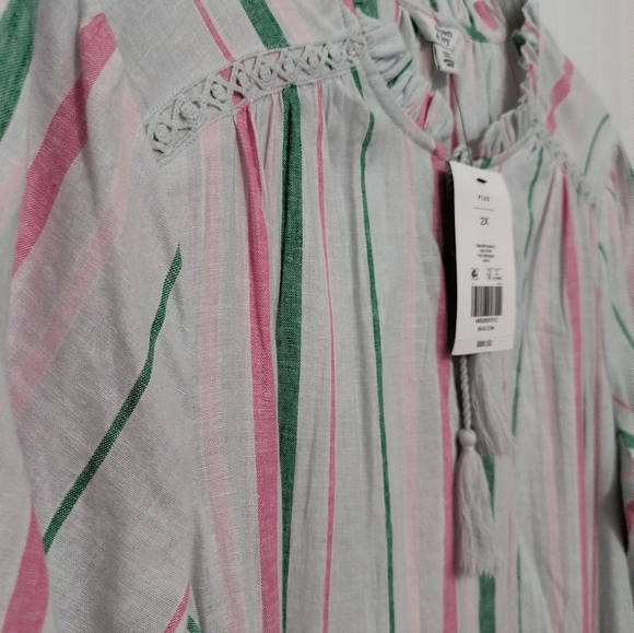 New Striped Dress / Size 2X - Picture 2 of 9